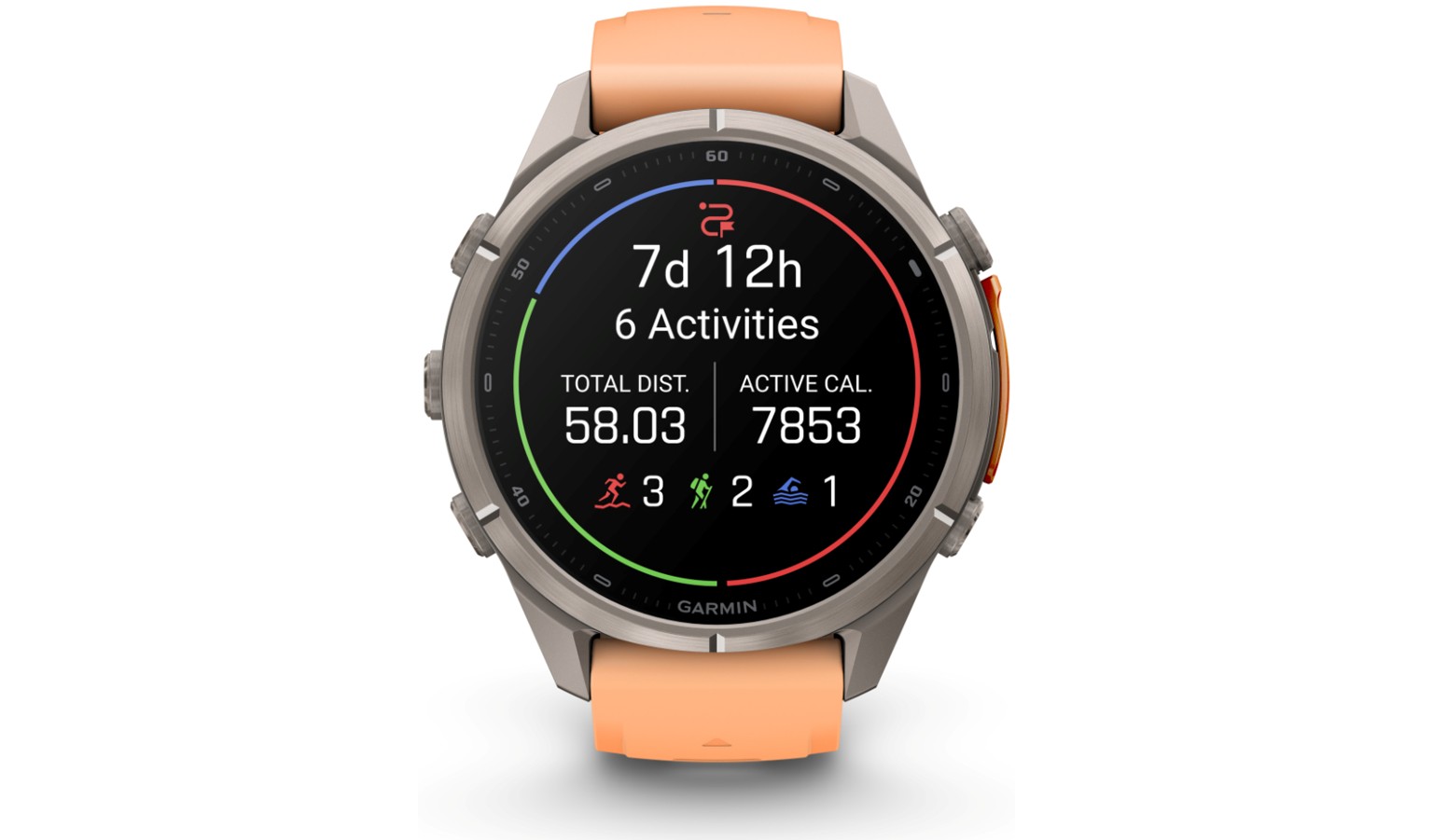 Garmin fēnix 9 Pro - 43mm GPS Smartwatch - Titanium with Shell Pink/Autumn Orange Silicone Band (GM-010-04335-97)_18