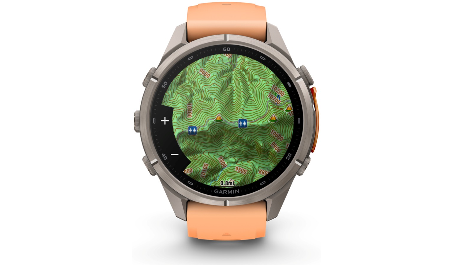 Garmin fēnix 9 Pro - 43mm GPS Smartwatch - Titanium with Shell Pink/Autumn Orange Silicone Band (GM-010-04335-97)_25