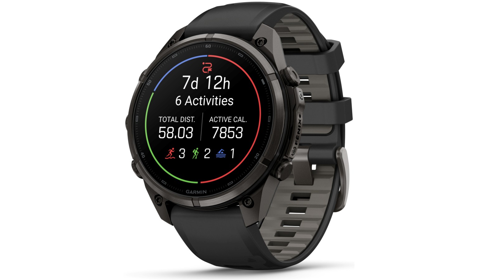 Garmin fēnix 9 Pro - 47mm GPS Smartwatch - Carbon Gray DLC Titanium with Black/Pebble Gray Silicone Band (GM-010-04336-67)_4