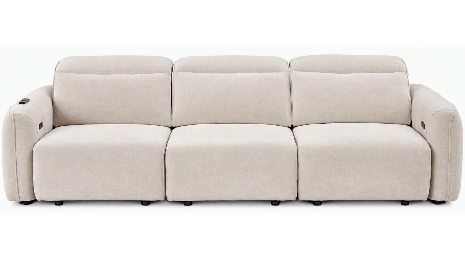 LifeStyle Avero 3 Seater Pet-Friendly Fabric Power Slide Out Sofa - Montmartre Tan_2