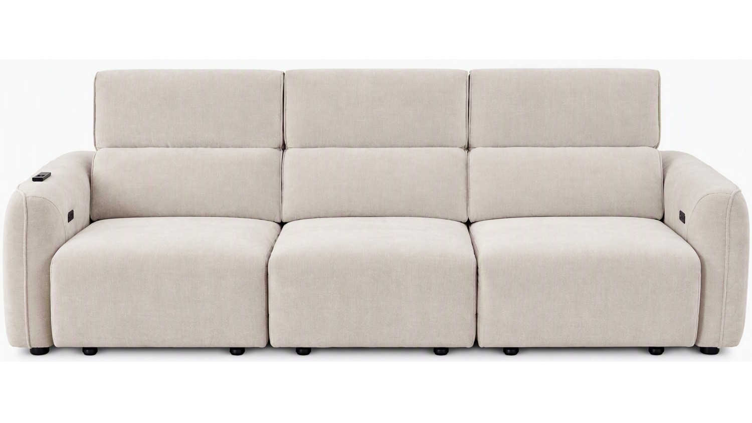 LifeStyle Avero 3 Seater Pet-Friendly Fabric Power Slide Out Sofa - Montmartre Tan_3