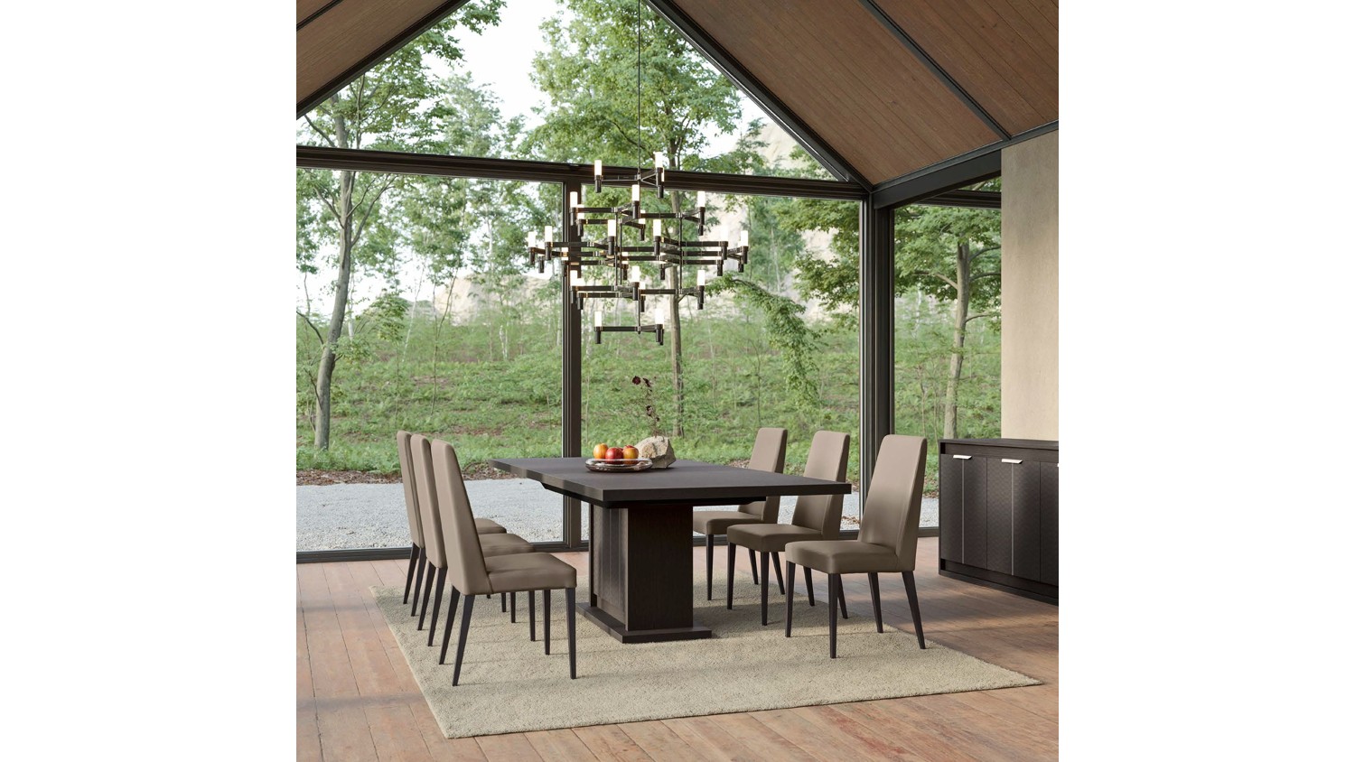 Alf Italia Amy 196-250cm Extendable Eco Dark Oak Dining Table | Harvey ...
