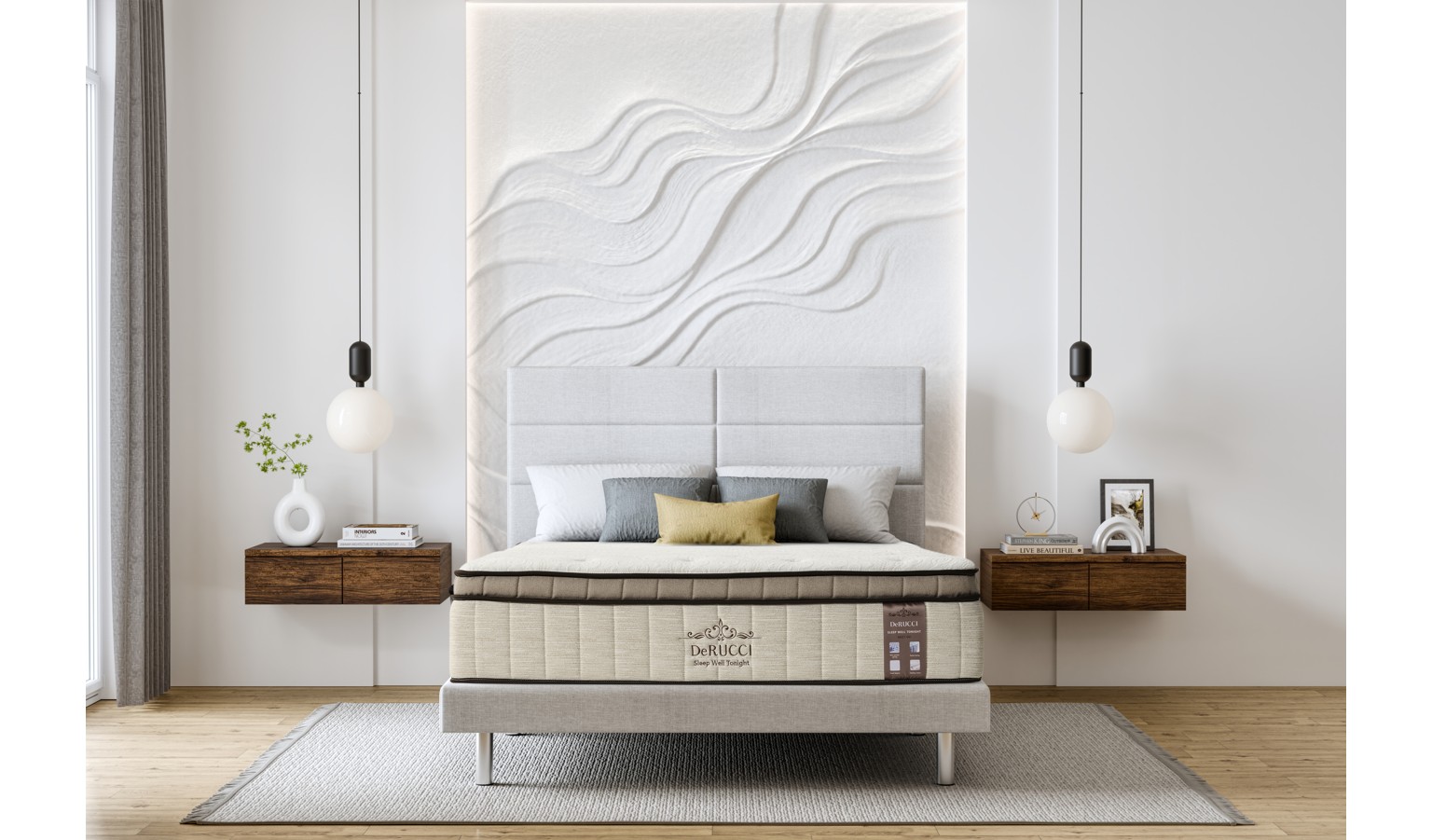 DeRUCCI Dual Cloud Mattress - King Size