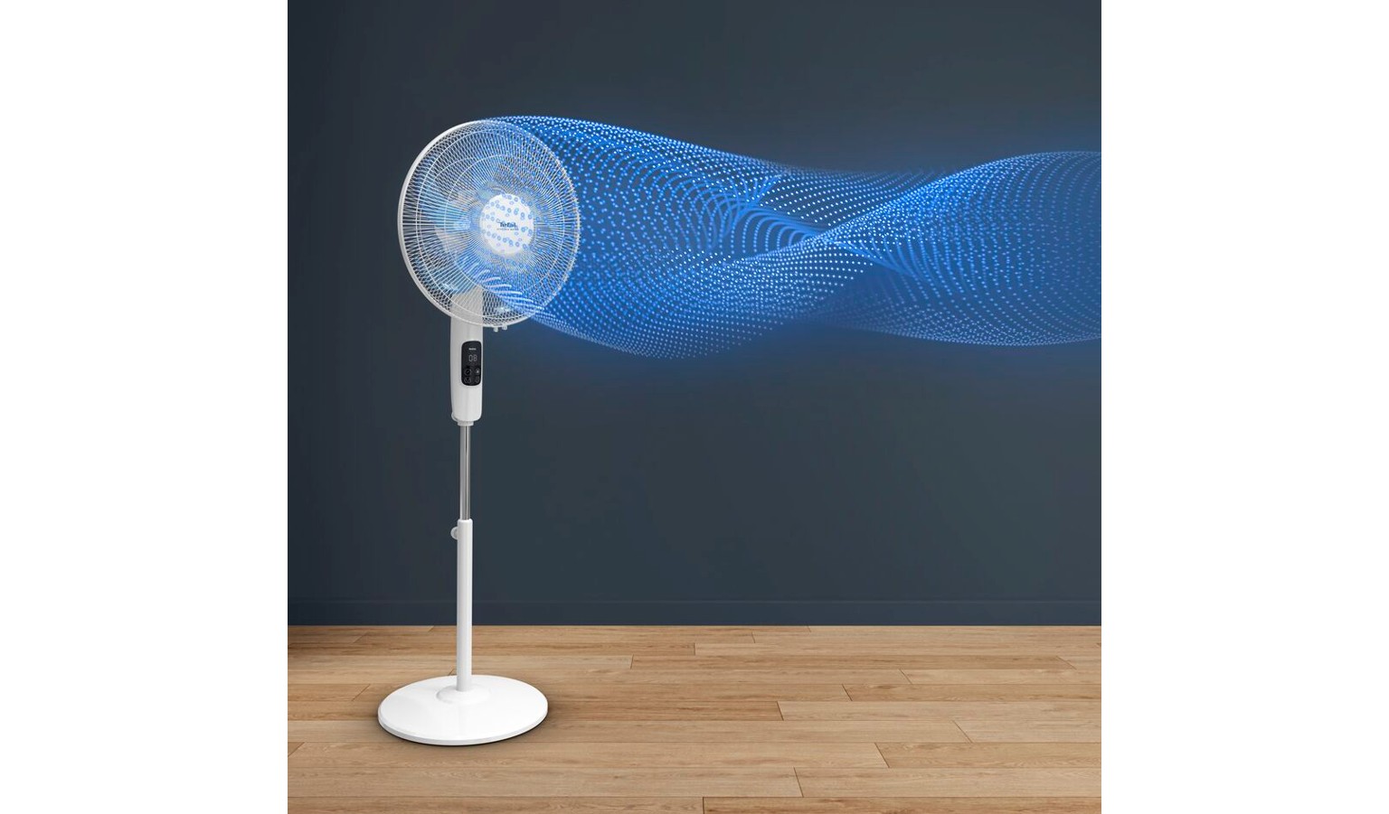 Tefal 16-inch Turbo Silence DC Adjustable Stand Fan - White (VF5450)_4