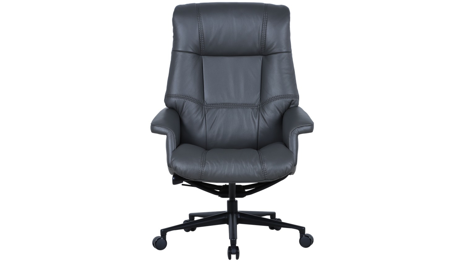 H2 Seating Venice Leather Executive Office Chair (Grahpite)