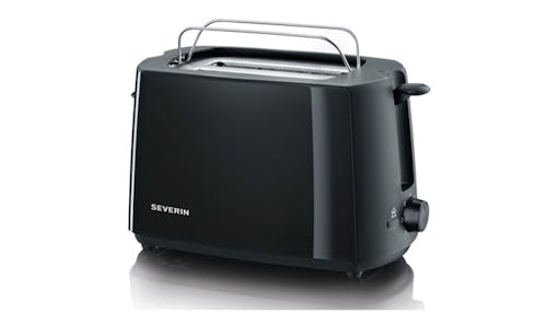Severin AT 2287 Automatic Bread Toaster with Bun Warmer - Black - Main