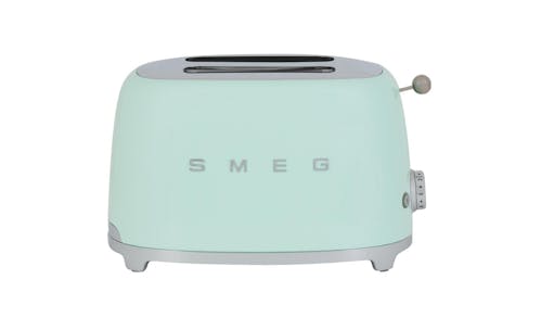 Smeg TSF01PGUK 50's Retro Style Aesthetic Toaster - Pastel Green