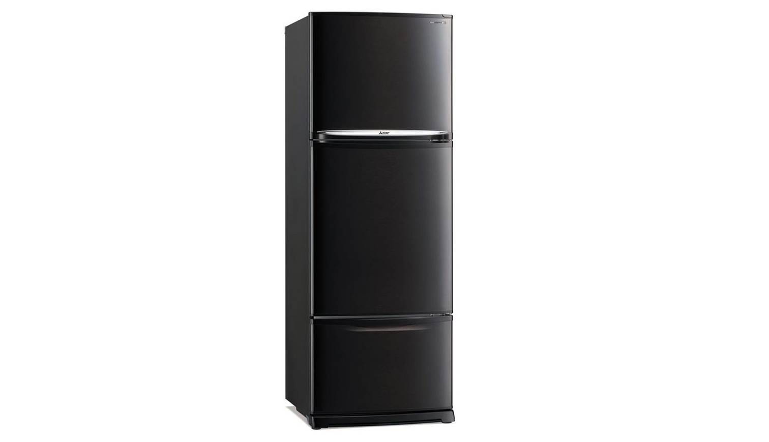 Mitsubishi MRV45EGSBP 343L) 3 Doors Refrigerator Shiny Black