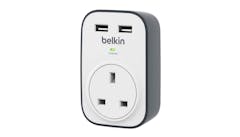 Belkin BSV103sa SurgeCube 1 Outlet Surge Protector with 2 x 2.4A Shared USB Charging