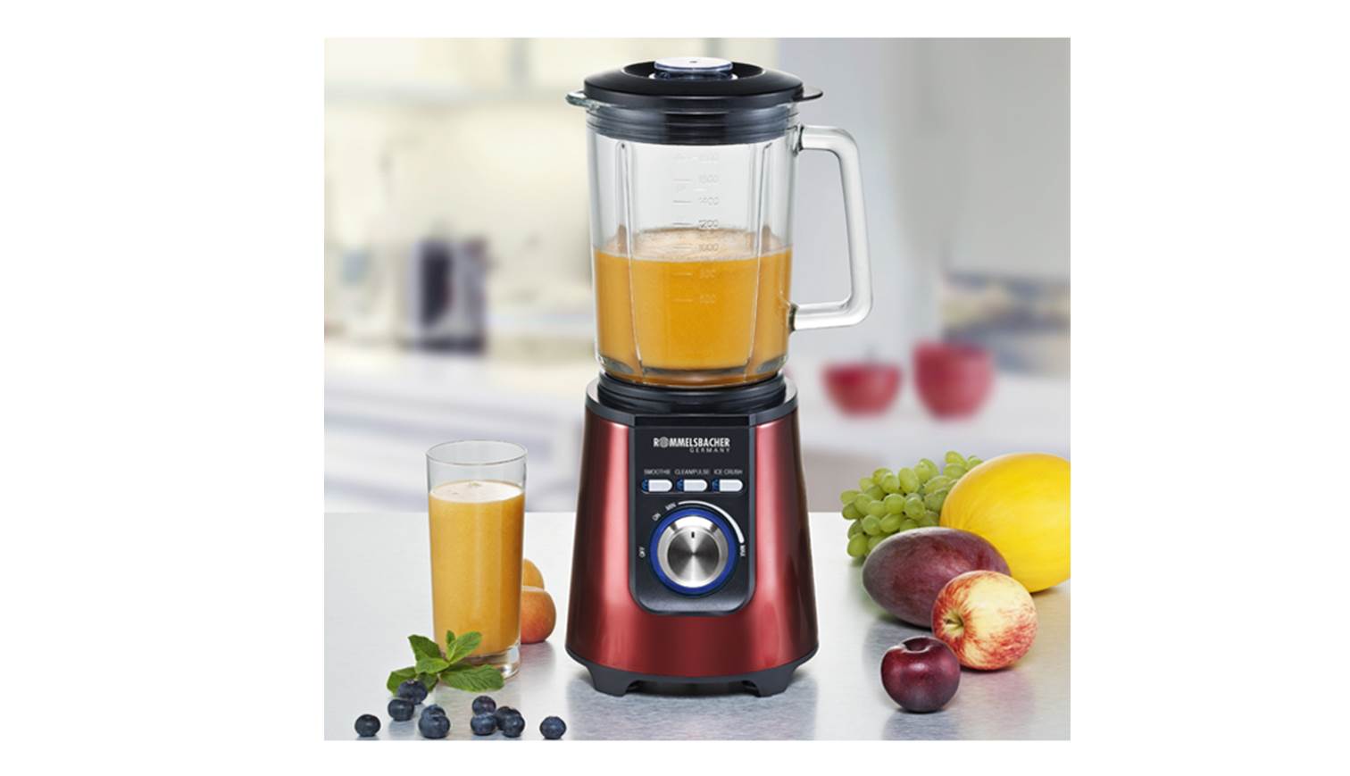 Rommelsbacher MX 1205R Glass Blender RedHarvey Norman Harvey