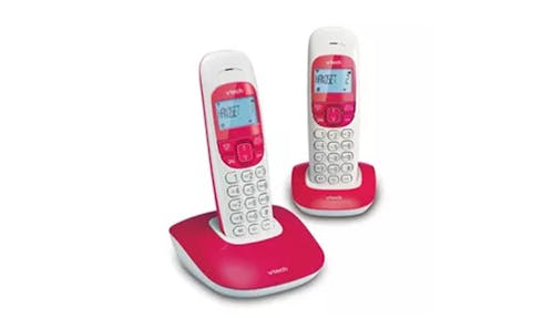 Vtech VT1301-2 Twin Cordless Phone - Red