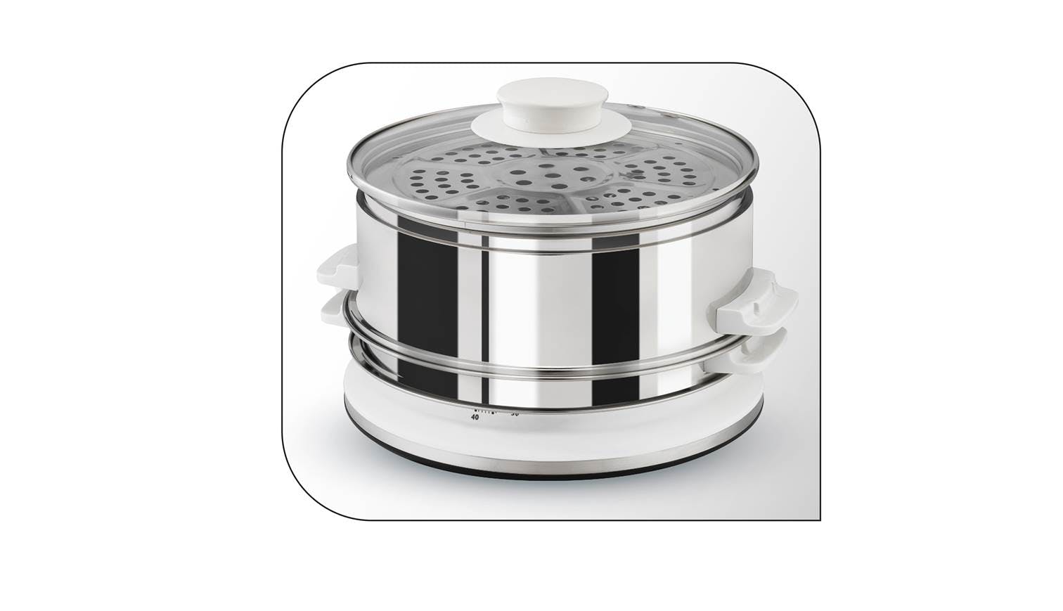 Tefal VC-1451 Stainless Steel Convenient ​Steamer | Harvey Singapore Norman
