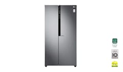 LG SXS GS-B6181DS Dark Grapite Side-by-Side Refrigerator-FrontView