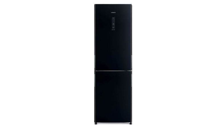 Hitachi R-BG415P6MSX (Nett 330L) 2 Door Refrigerator - Glass Black