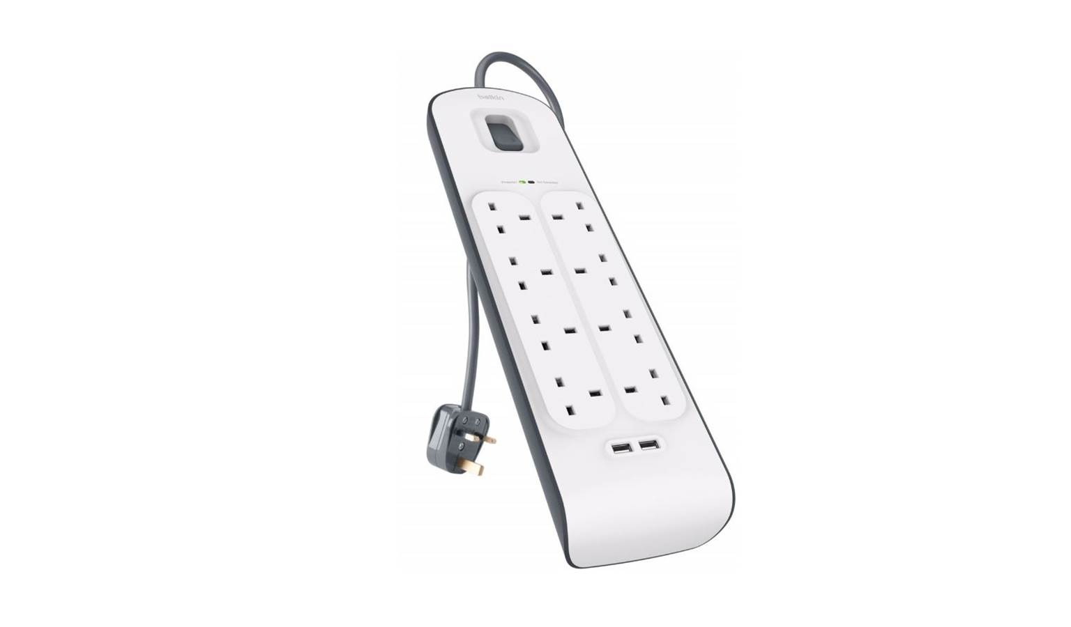 Belkin 8 Outlets 2M Surge Protection Strip With 2 USB Ports | Harvey ...