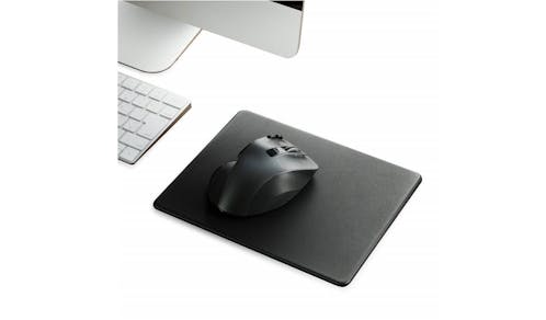 Elecom XL Soft Leather Mouse Pad - Black