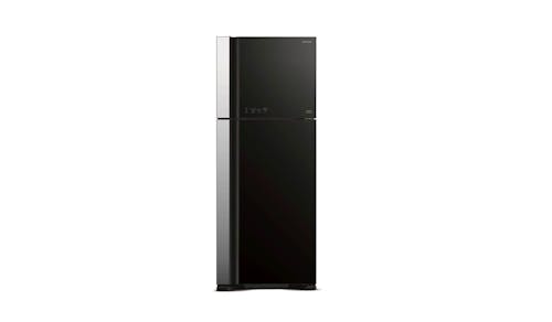 Hitachi Big 2 (R-VG560P7MS-GBK) 450L 2-Door Refrigerator - Glass Black