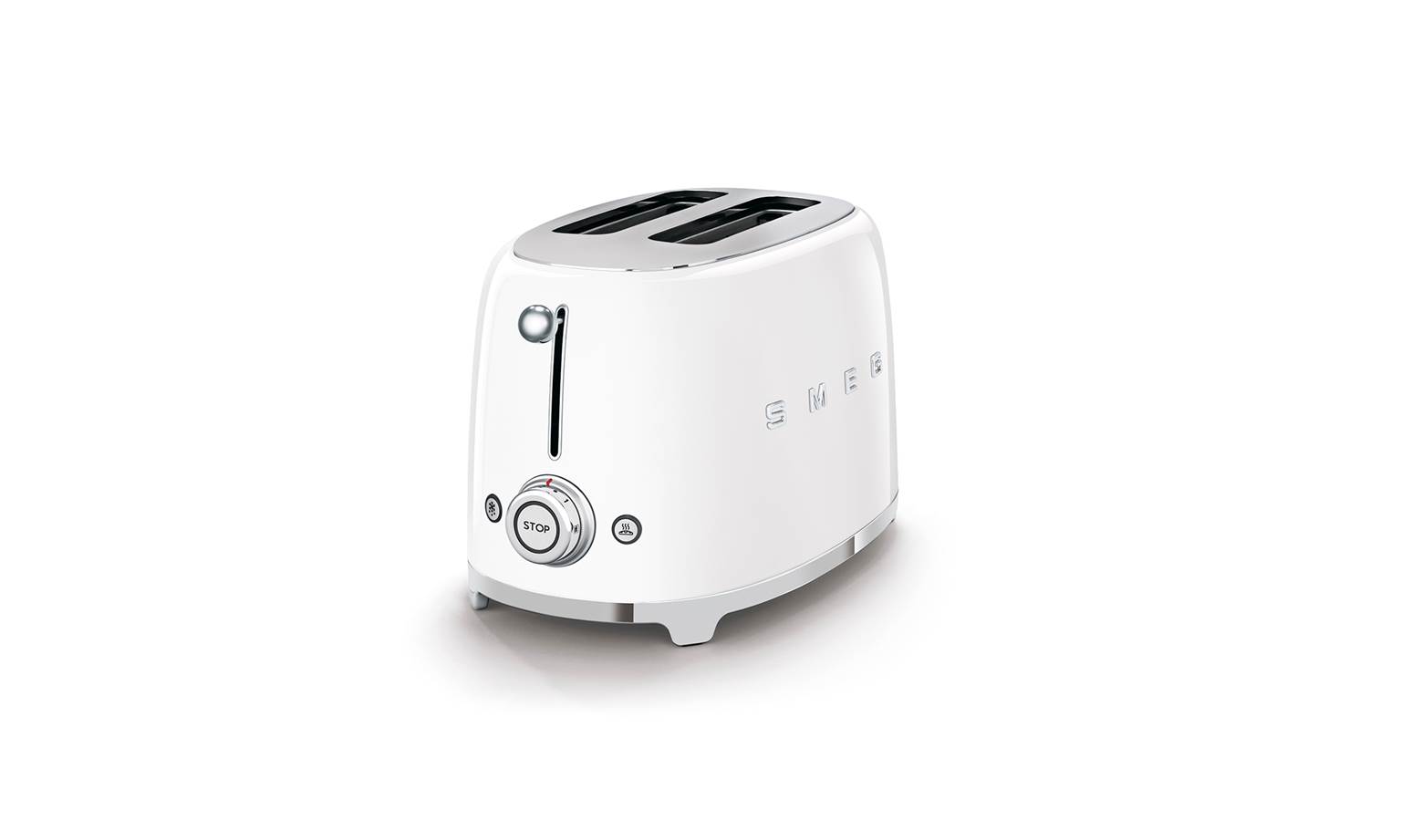 Smeg TSF01WHUK 2-Slice Toaster - White | Harvey Norman Singapore