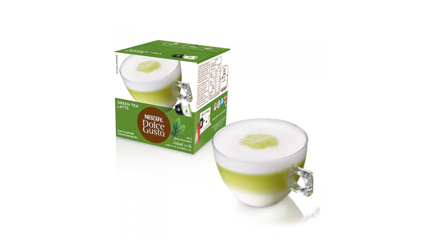 Nescafe Dolce Gusto Green Tea Latte Coffee Capsules Harvey Norman
