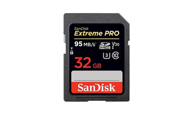 SanDisk Extreme Pro 32GB SDHC Memory Card - Black | Harvey Norman Singapore