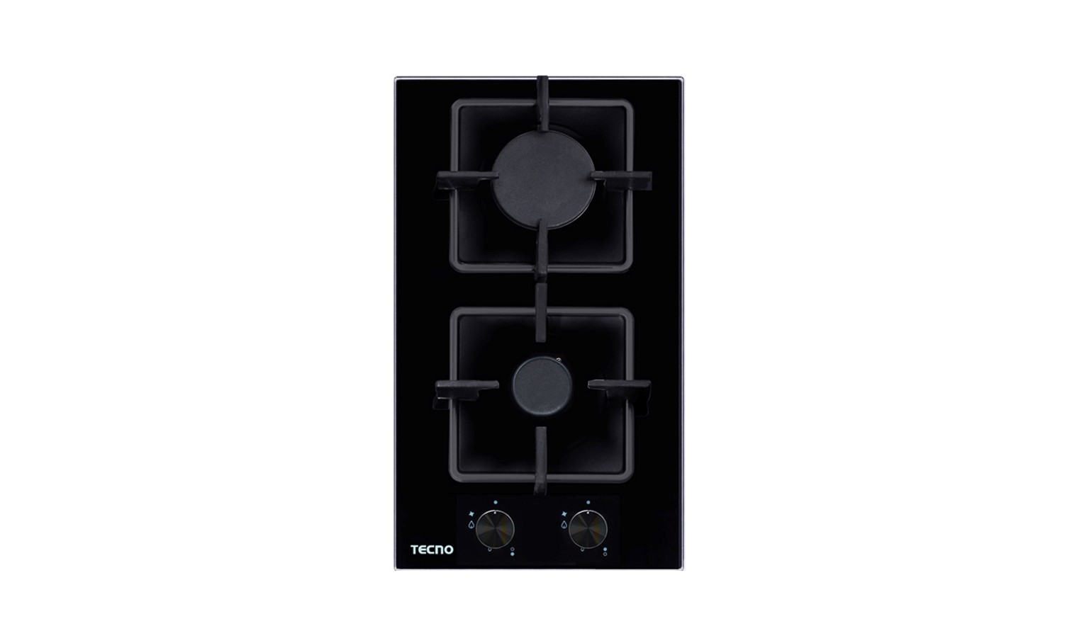 Tecno TA312SRSV 30cm Tempered Glass Domino Cooker Hob - Black 01