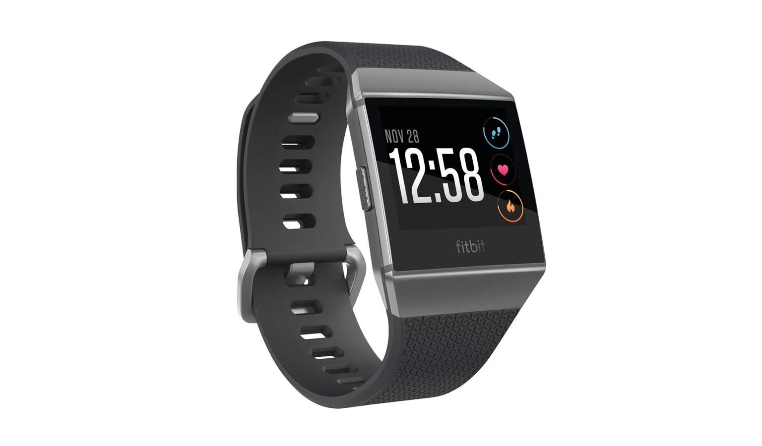 fitbit ionic smart fitness watch charcoal smoke