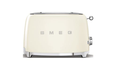 Smeg TSF01CRUK 50's Retro Style Aesthetic Toaster - Cream