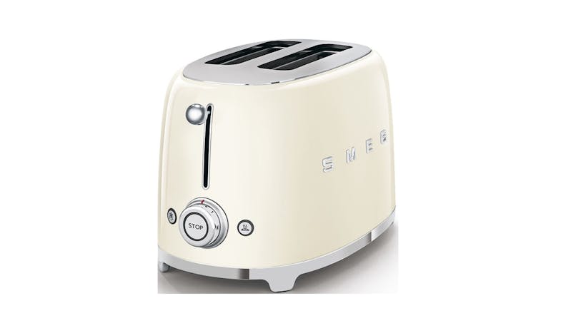 Smeg TSF01CRUK 50's Retro Style Aesthetic Toaster - Cream-02