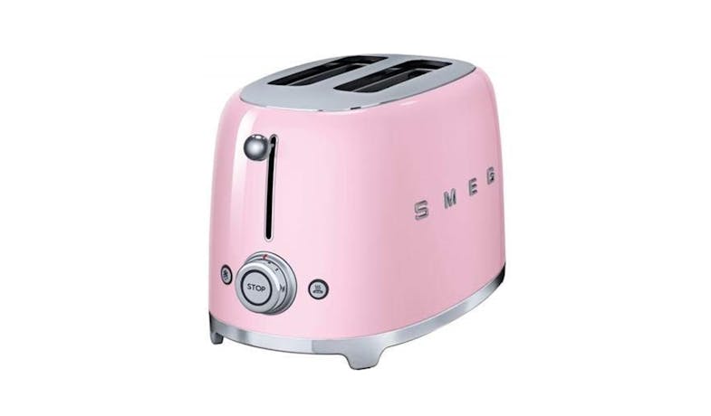 Smeg TSF01PKUK 50's Retro Style Aesthetic Toaster - Pink-02