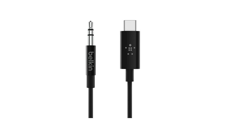 Belkin RockStar USB-C to 3.5 mm Audio Cable - Black-01