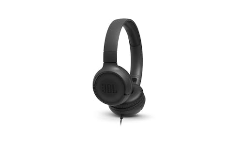 JBL Tune 500 Wired On-Ear Headphones - Black (Main)