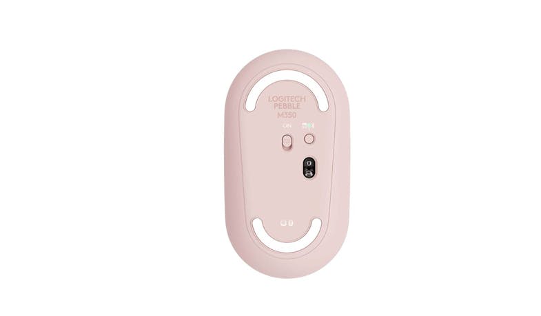 Logitech 910-005601 Pebble Wireless Mouse M350 - Rose Pink (bottom)