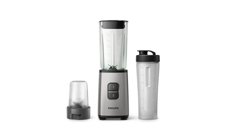 Philips HR2605/81 Daily Collection Mini Blender - Oyster Metallic (Front View)