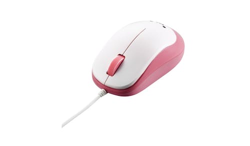 Elecom M-Y8UBPN 3 Button BlueLED Wired Mouse - Pink-01