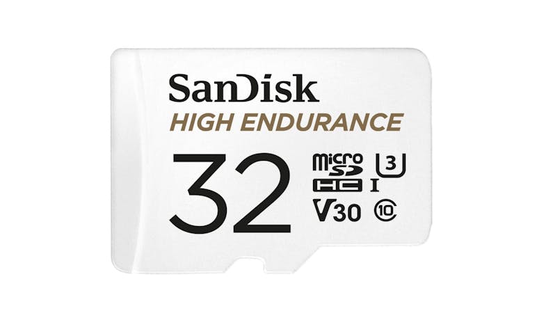 Sandisk High Endurance 32GB microSD Card - White-01