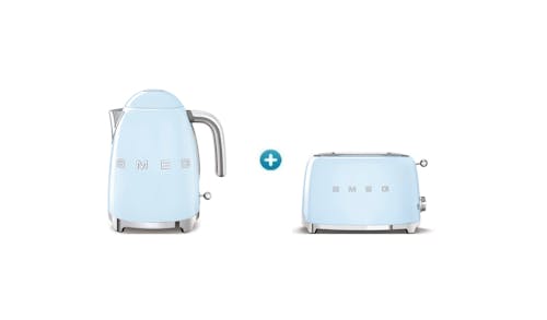 Smeg TSF01PBUK Toaster+KLF03PBUK Kettle - Pastel Blue-01