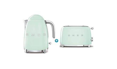 Smeg TSF01PGUK Toaster + KLF03PGUK Kettle - Pastel Green