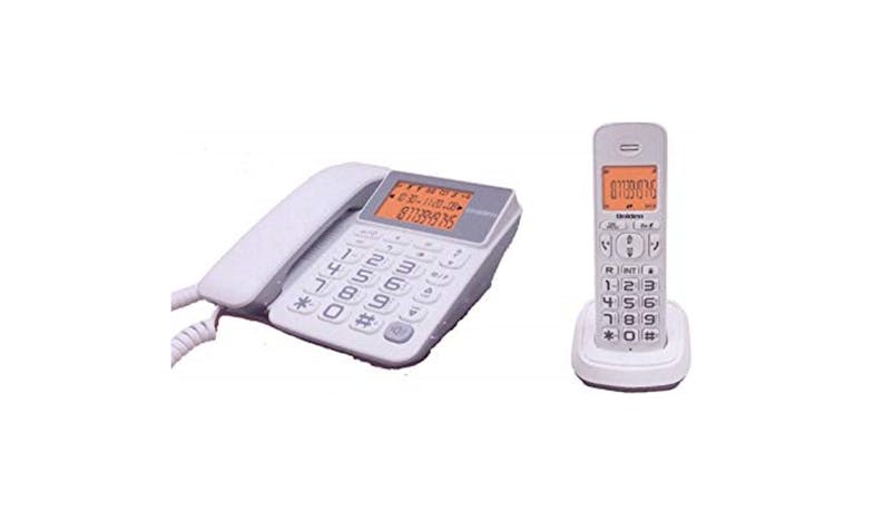 Uniden AT4503 Telephone Corded Cordless/Combo - White-01
