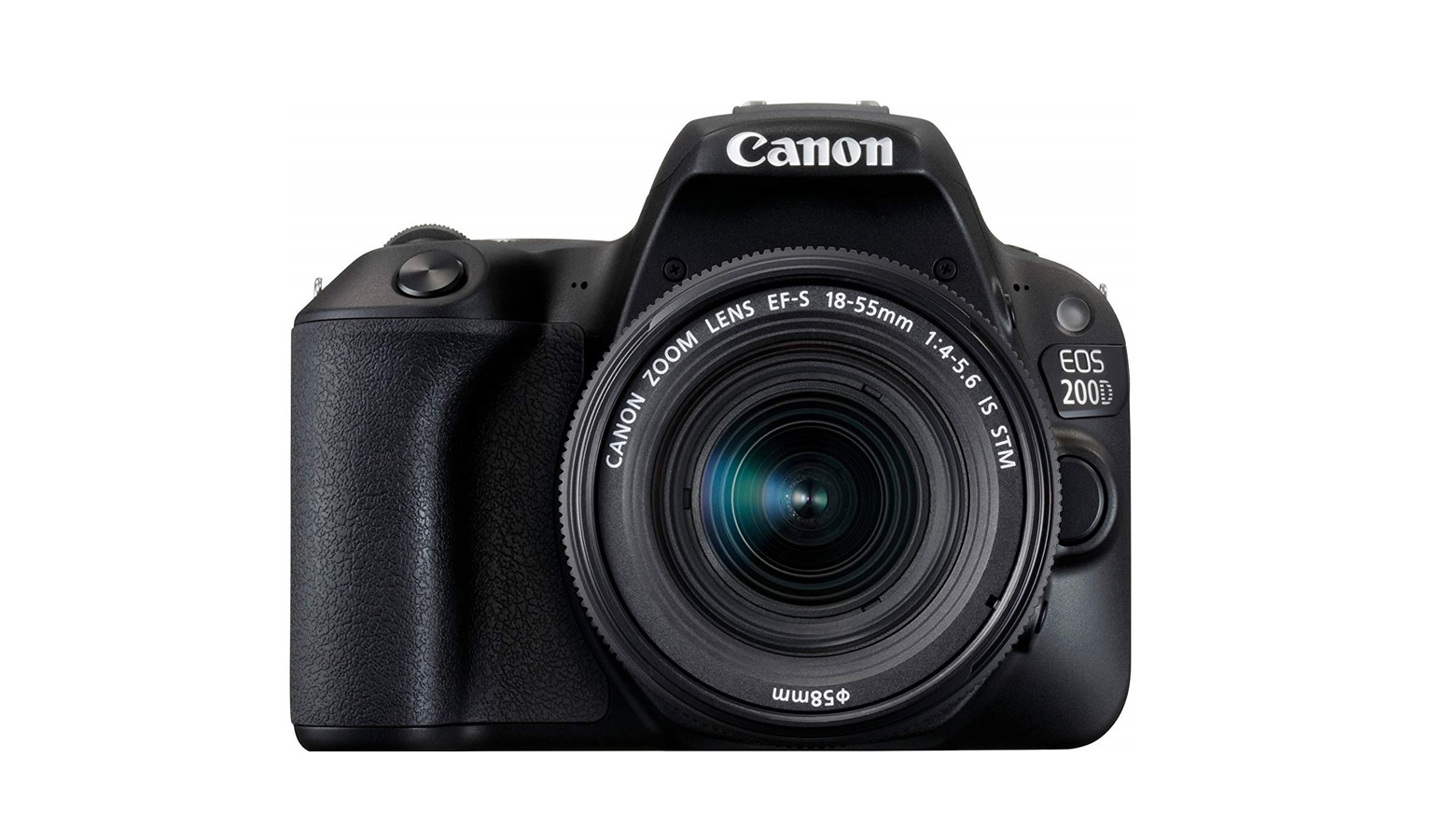 Canon EOS 200D DSLR Camera+18-55mm STM Lens - Black-01
