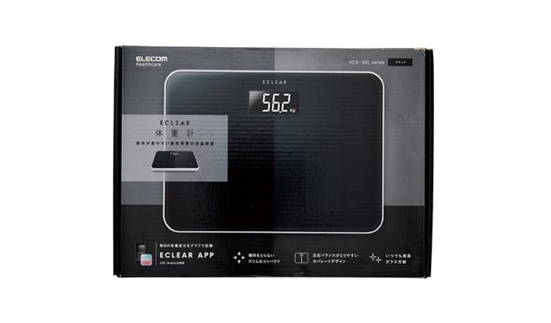 Elecom HCS-S01BK Body Compact Scale - Black_02