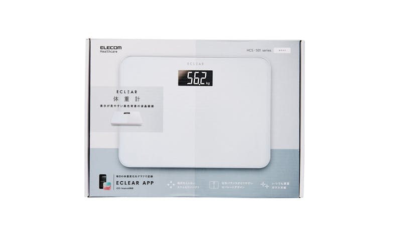 Elecom HCS-S01WH Body Compact Scale - White_02