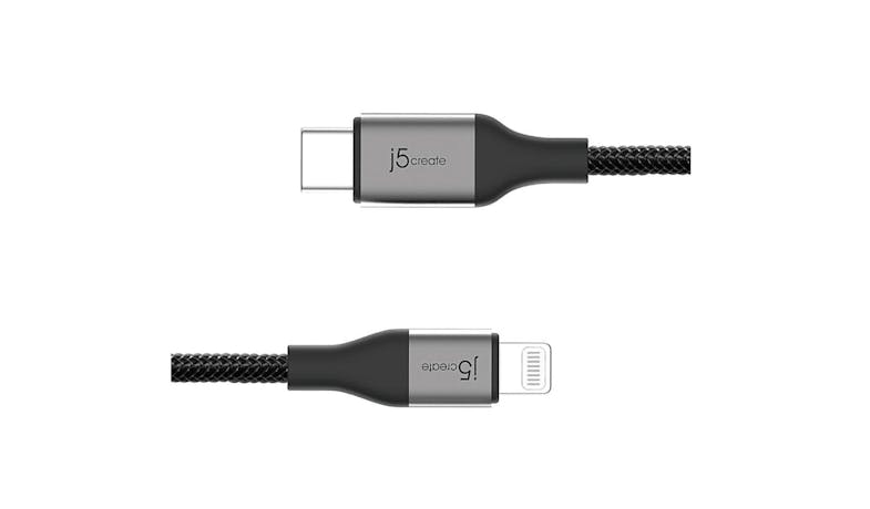 J5 JLC15B USB-C to Lightning Cable - Black_01