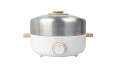 Mistral MHP3 MIMICA Electric Hot Pot with Grill - White-01