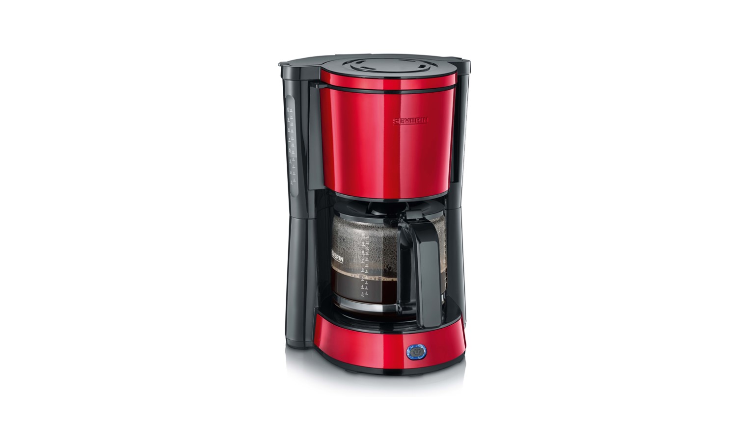 Severin KA 4817 10 cup Coffee Maker - Metallic Red - 01