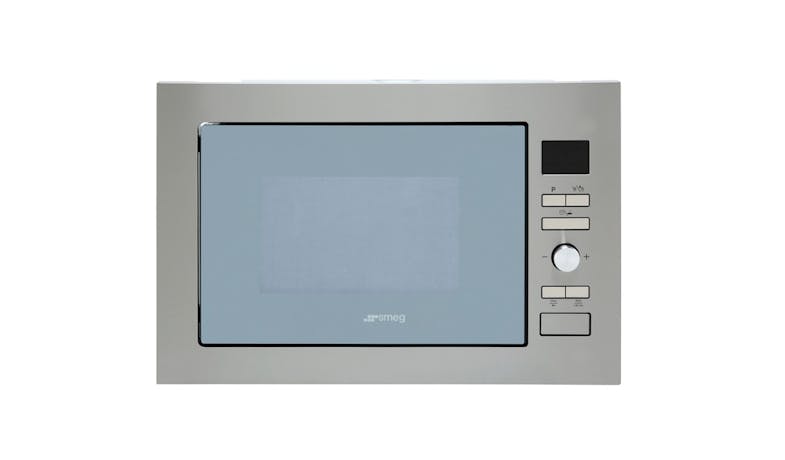 Smeg FMI425S Built in Microwave With Grill - Silver Glass_01