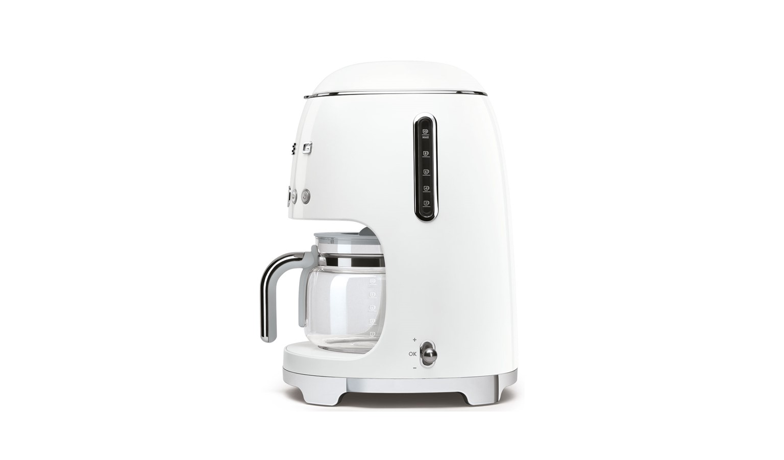 Smeg DCF02WHUK 50's Retro Style Drip Filter Coffee Machine White