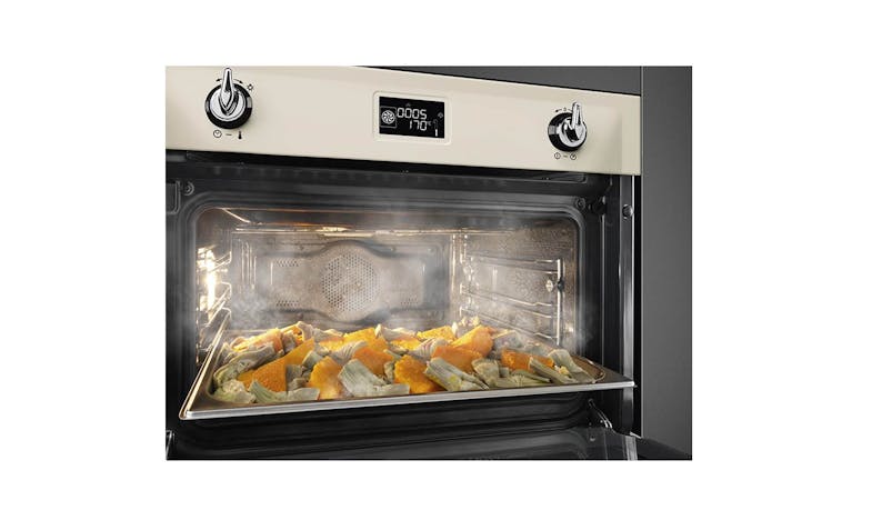 Smeg SF4920VCP1 50L Victoria Compact Combi Steam Built-In Oven - illustrate