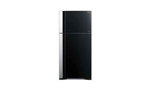 Hitachi Big 2 (R-VG695P9MSX-GBK) 541L 2-door Refrigerator - Glass Black