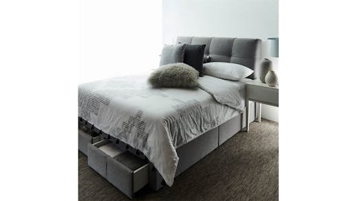 Iceland Bed Frame in Fabric Upholstery - Queen Size