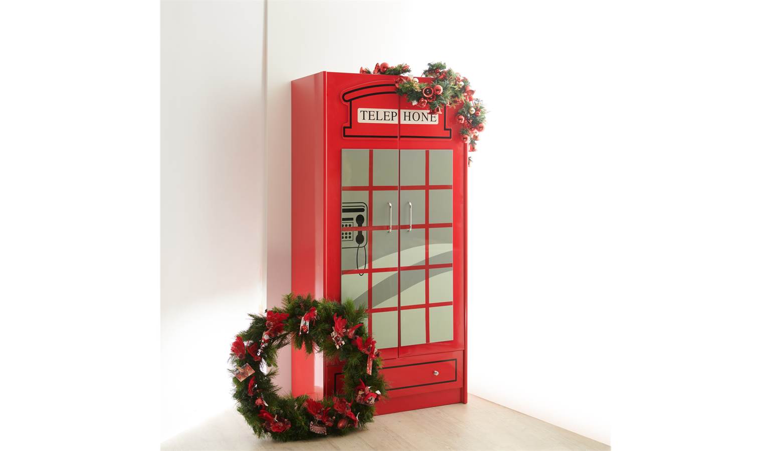London Telephone Booth Wardrobe Harvey Norman Singapore